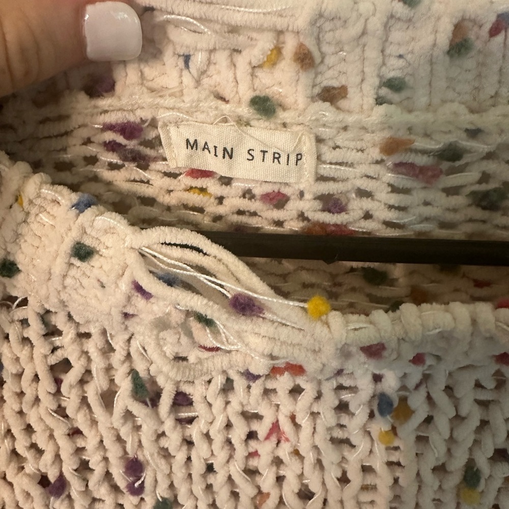 Main Strip confetti sweater